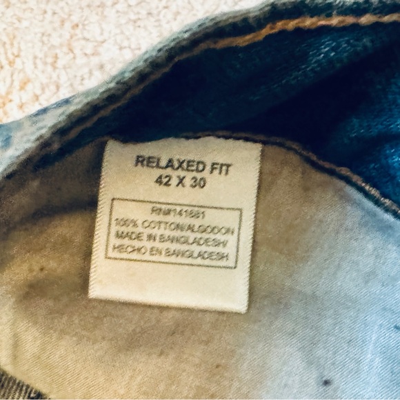 Architect Mens Jeans 42 x 30 Relaxed Fit Dark Wash NEW WITH TAGS! - Picture 4 of 6